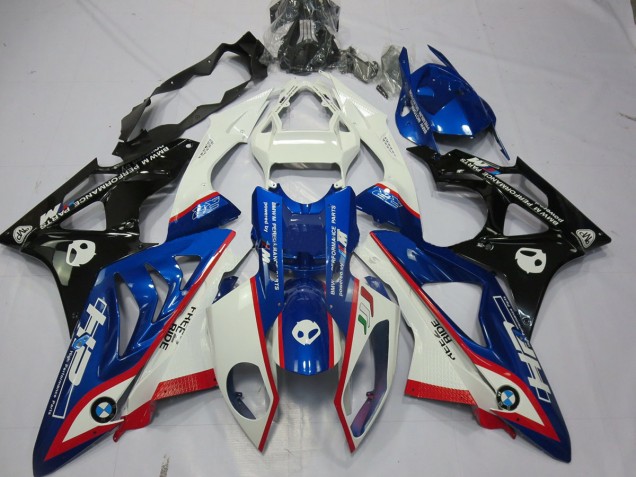 09-14 Alienígena Azul & Blanco S1000RR Carenados Moto 09-14 Alienígena Azul & Blanco S1000RR Carenados Moto