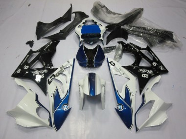 09-14 Alienígena Azul & Blanco S1000RR Carenados Moto