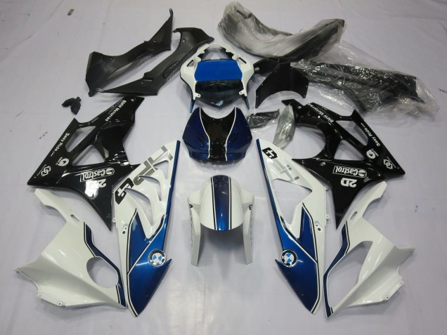 09-14 Alienígena Azul & Blanco S1000RR Carenados Moto 09-14 Alienígena Azul & Blanco S1000RR Carenados Moto