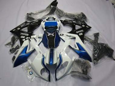 09-14 Alienígena Azul & Blanco S1000RR Carenados Moto