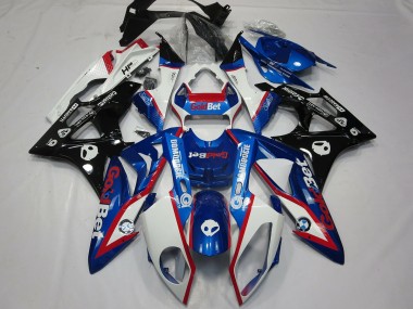 09-14 Alienígena Azul & Blanco S1000RR Carenados Moto