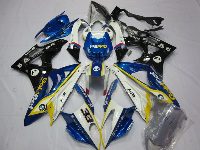 09-14 Alienígena Azul & Blanco S1000RR Carenados Moto