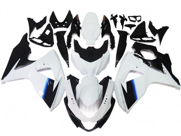 09-16 Blanco Brillante & Negro GSXR 1000 Carenados Moto 09-16 Blanco Brillante & Negro GSXR 1000 Carenados Moto