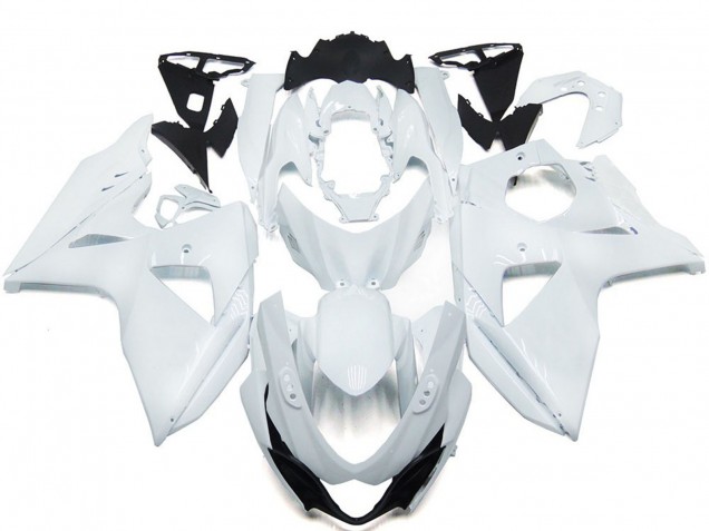 09-16 Blanco Brillante Sólido GSXR 1000 Carenados Moto 09-16 Blanco Brillante Sólido GSXR 1000 Carenados Moto