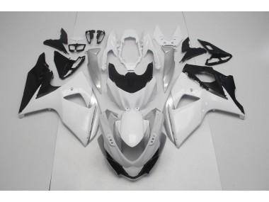 09-16 Blanco Brillo & Plata GSXR 1000 Carenados Moto