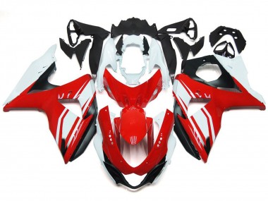 09-16 Rojo Brillante Con Estilo Negro GSXR 1000 Carenados Moto