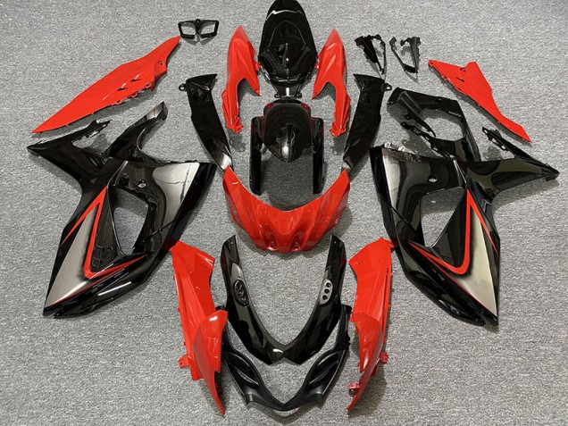 09-16 Rojo Brillante & Negro GSXR 1000 Carenados Moto 09-16 Rojo Brillante & Negro GSXR 1000 Carenados Moto