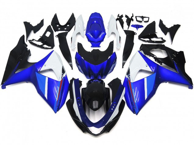 09-16 Sólido Brillo Negro Azul Blanco GSXR 1000 Carenados Moto 09-16 Sólido Brillo Negro Azul Blanco GSXR 1000 Carenados Moto