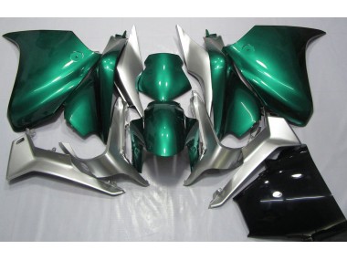 10-13 Verde Espuma De Mar & Plata VFR1200 Carenados Moto