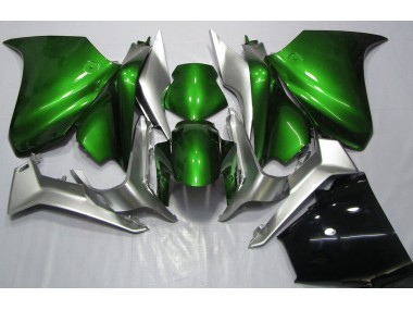 10-13 Verde Intenso & Plateado VFR1200 Carenados Moto