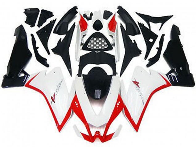10-15 Blanco Brillante & Rojo RSV4 1000 Carenados Moto 10-15 Blanco Brillante & Rojo RSV4 1000 Carenados Moto