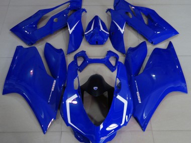 11-14 Azul Brillante & Blanco Ducati 1199 Carenados Moto