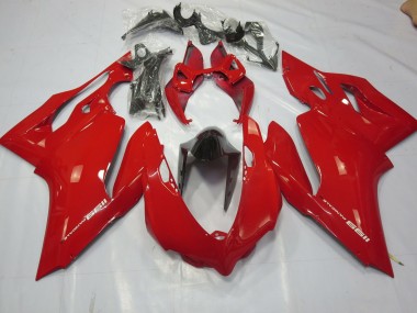 11-14 Rojo Liso Brillante Ducati 1199 Carenados Moto