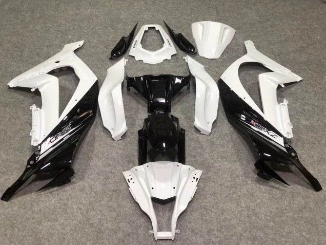 11-15 Blanco Brillo / Negro ZX10R Carenados Moto 11-15 Blanco Brillo / Negro ZX10R Carenados Moto