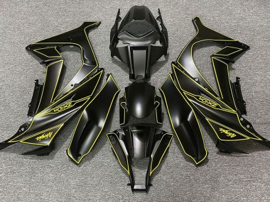 11-15 Forro Negro Mate & Amarillo ZX10R Carenados Moto