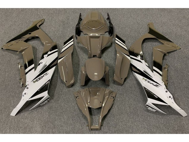 11-15 Marrón Brillante & Blanco ZX10R Carenados Moto 11-15 Marrón Brillante & Blanco ZX10R Carenados Moto
