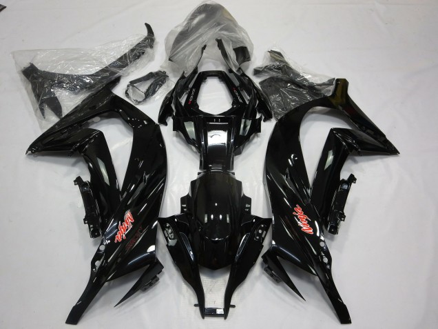 11-15 Negro Brillante Rojo ZX10R Carenados Moto 11-15 Negro Brillante Rojo ZX10R Carenados Moto