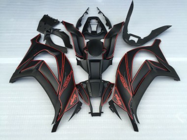 11-15 Negro Mate & Rojo ZX10R Carenados Moto