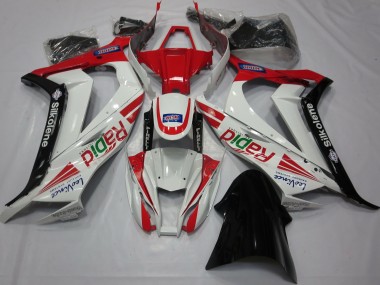 11-15 Rojo Blanco Negro ZX10R Carenados Moto
