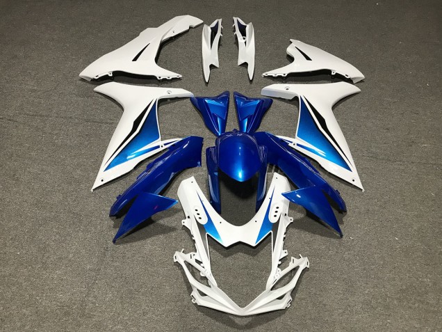 11-24 Azul Blanco Personalizado GSXR 600-750 Carenados Moto 11-24 Azul Blanco Personalizado GSXR 600-750 Carenados Moto