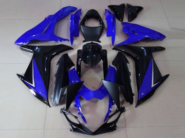 11-24 Azul Brillante & Negro GSXR 600-750 Carenados Moto