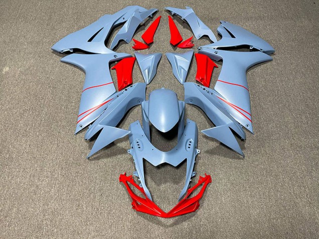 11-24 Azul Cielo Mate & Rojo GSXR 600-750 Carenados Moto 11-24 Azul Cielo Mate & Rojo GSXR 600-750 Carenados Moto