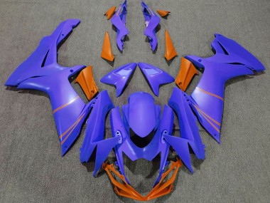 11-24 Azul Océano Mate & Naranja GSXR 600-750 Carenados Moto