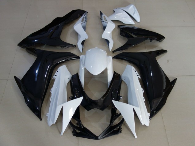 11-24 Blanco Brillante & Negro GSXR 600-750 Carenados Moto 11-24 Blanco Brillante & Negro GSXR 600-750 Carenados Moto
