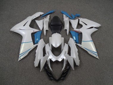 11-24 Blanco Perla & Azul Claro GSXR 600-750 Carenados Moto