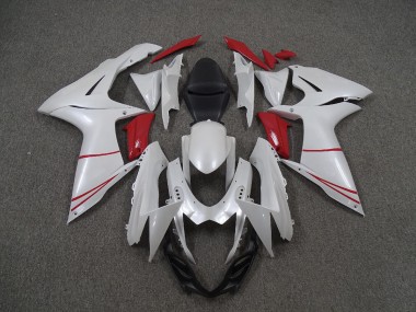 11-24 Blanco Perla & Rojo GSXR 600-750 Carenados Moto