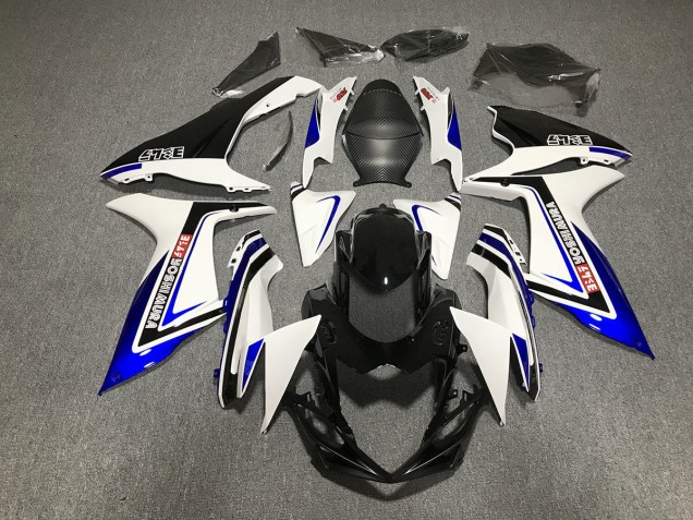 11-24 Escritura Azul En Blanco & Negro GSXR 600-750 Carenados Moto 11-24 Escritura Azul En Blanco & Negro GSXR 600-750 Carenados Moto