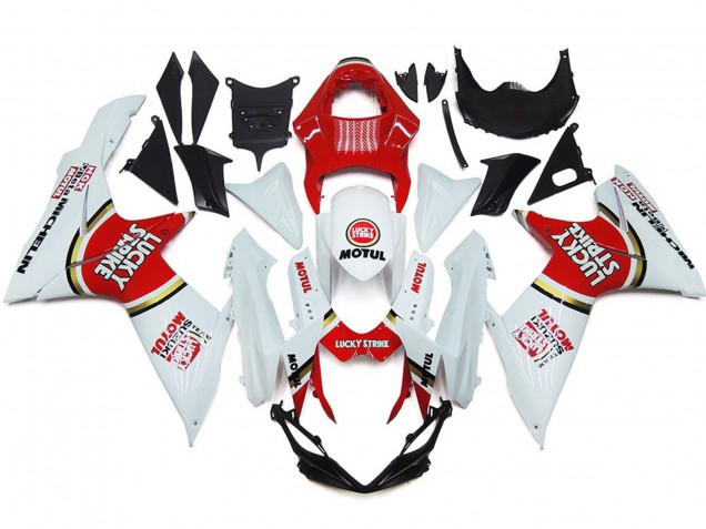 11-24 Lucky Strike Con Círculo Dorado GSXR 600-750 Carenados Moto 11-24 Lucky Strike Con Círculo Dorado GSXR 600-750 Carenados Moto