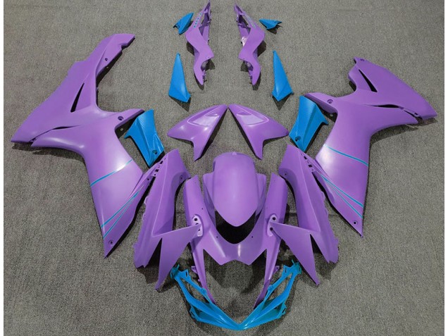 11-24 Morado Mate & Azul GSXR 600-750 Carenados Moto 11-24 Morado Mate & Azul GSXR 600-750 Carenados Moto