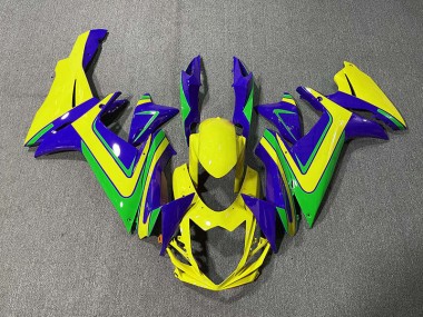 11-24 Naranja Verde & Azul GSXR 600-750 Carenados Moto