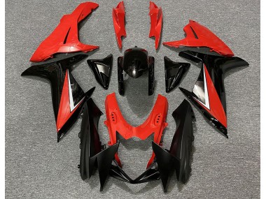 11-24 Rojo Brillante & Negro GSXR 600-750 Carenados Moto