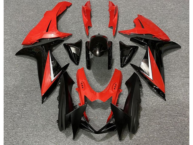 11-24 Rojo Brillante & Negro GSXR 600-750 Carenados Moto 11-24 Rojo Brillante & Negro GSXR 600-750 Carenados Moto