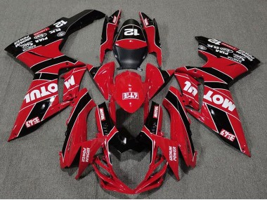11-24 Rojo Brillante & Negro Motul GSXR 600-750 Carenados Moto