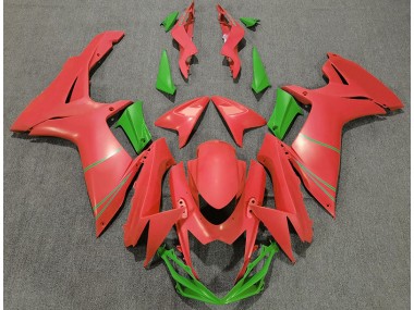 11-24 Rojo Pomelo Mate & Verde GSXR 600-750 Carenados Moto