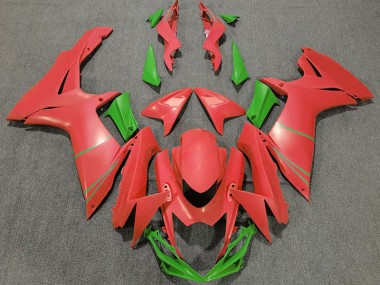 11-24 Rojo Pomelo Mate & Verde GSXR 600-750 Carenados Moto