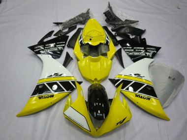 12-14 Amarillo & Blanco R1 Carenados Moto