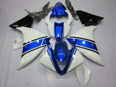 12-14 Diseño Blanco & Azul R1 Carenados Moto