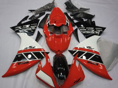 12-14 Rojo Brillo Blanco & Negro R1 Carenados Moto