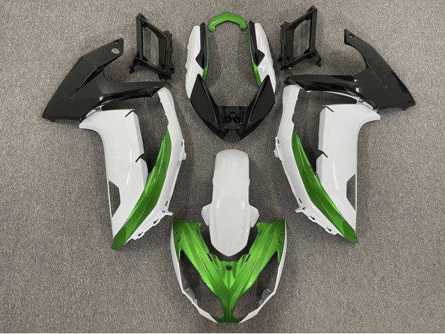 12-16 Blanco Brillante & Verde Ninja 650R Carenados Moto 12-16 Blanco Brillante & Verde Ninja 650R Carenados Moto