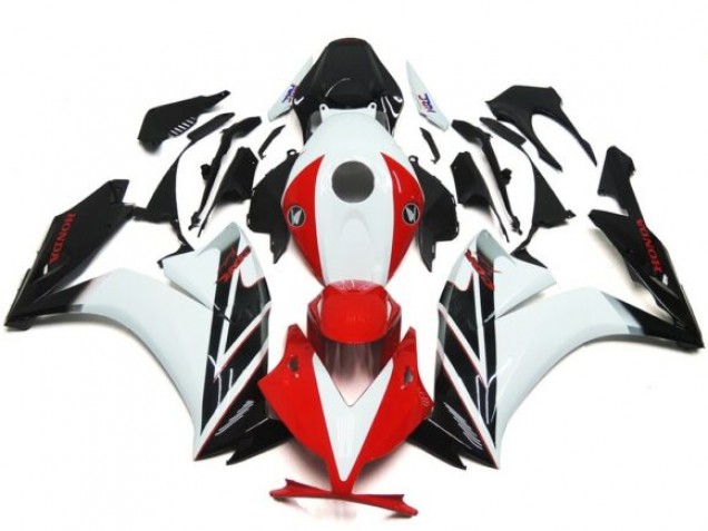 12-16 Negro & Rojo / Blanco Brillo CBR1000RR Carenados Moto 12-16 Negro & Rojo / Blanco Brillo CBR1000RR Carenados Moto
