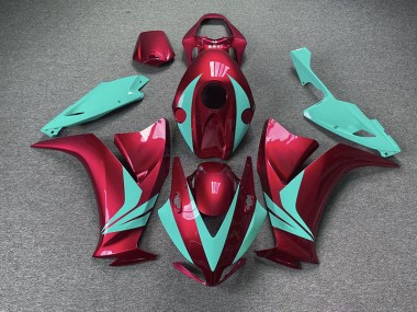 12-16 Rojo Brillante & Verde Azulado CBR1000RR Carenados Moto