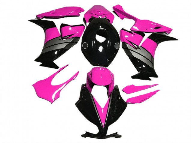 12-16 Rosa Brillante Negro & Gris CBR1000RR Carenados Moto 12-16 Rosa Brillante Negro & Gris CBR1000RR Carenados Moto