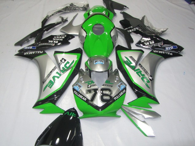 12-16 Verde Plata CBR1000RR Carenados Moto 12-16 Verde Plata CBR1000RR Carenados Moto
