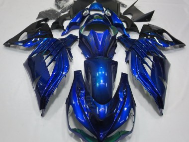 12-21 Azul Océano Brillo ZX14R Carenados Moto