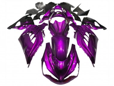 12-21 Brillo Púrpura Del Estado De Ánimo ZX14R Carenados Moto