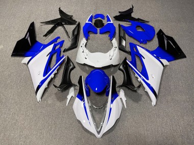 13-16 Blanco Brillante & Azul Daytona 675 Carenados Moto